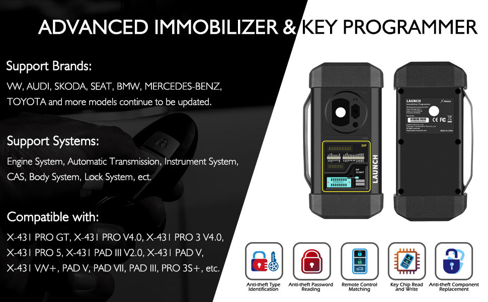 Launch-X-PROG3-GIII-PC-Adapter-with-X431-GIII-X-PROG-3-Advanced-Immobilizer-Key-Programmer-SK412-SK368