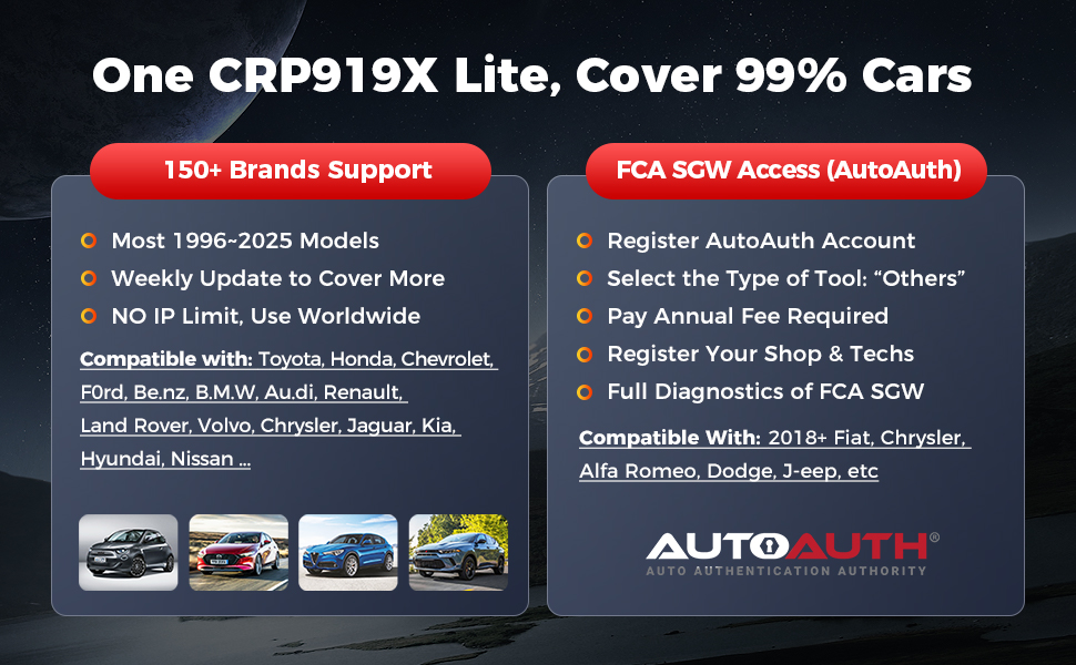 2025-LAUNCH-X431-CRP919X-Lite-Bidirectional-Scan-Tool-All-System-OBD2-Diagnostic-Scanner-32-Reset-Services-Injector-Coding-Auto-VIN-SC566