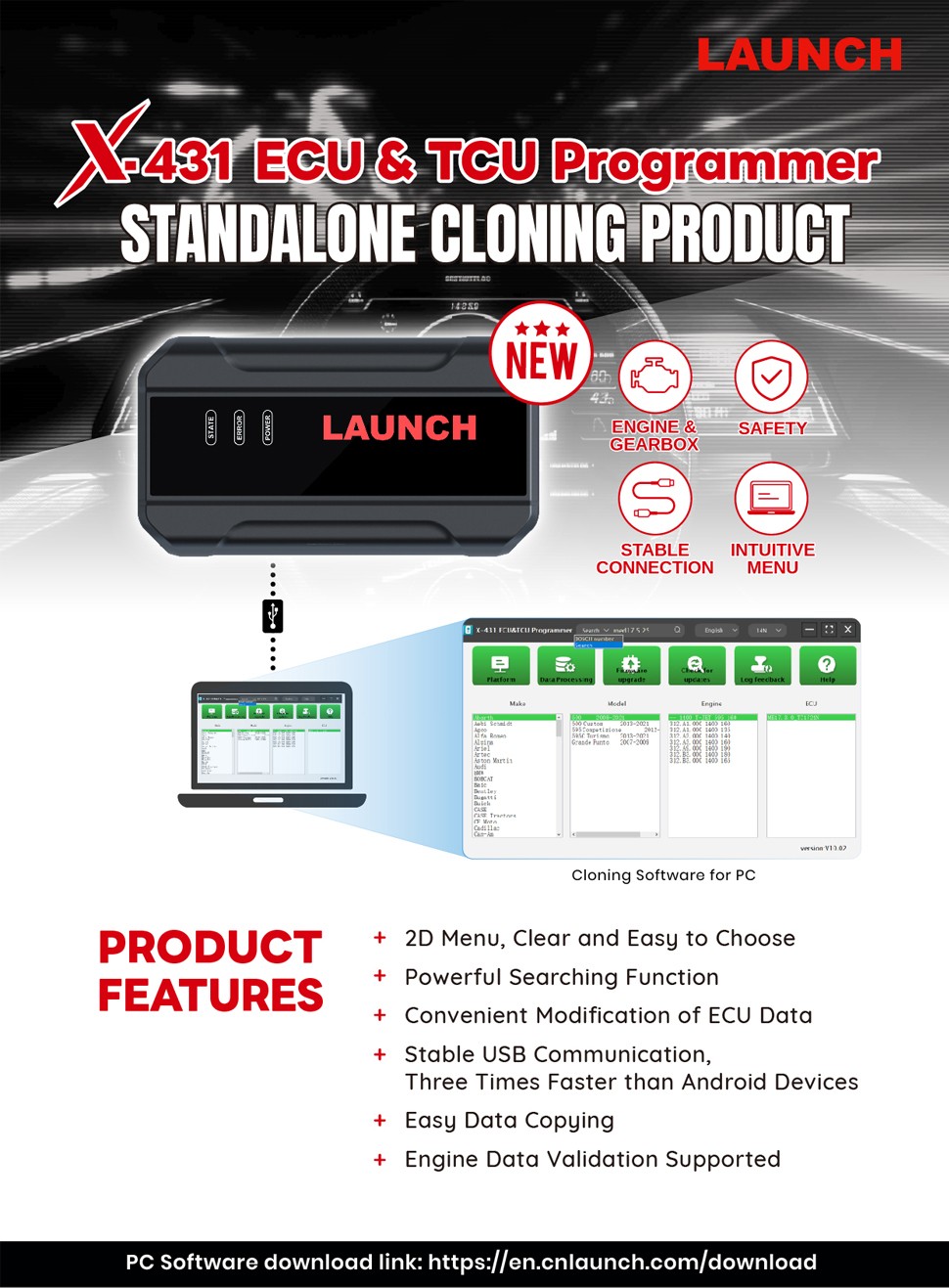 Launch-X431-ECU-TCU-Programmer-Standalone-with-Launch-X431-ECU-Programmer-Gearbox-Connectors-Package-SE175-SO677